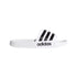 Slippers bianche in gomma con strisce a contrasto Adidas Adilette Shower, Brand, SKU p422000144, Immagine 0